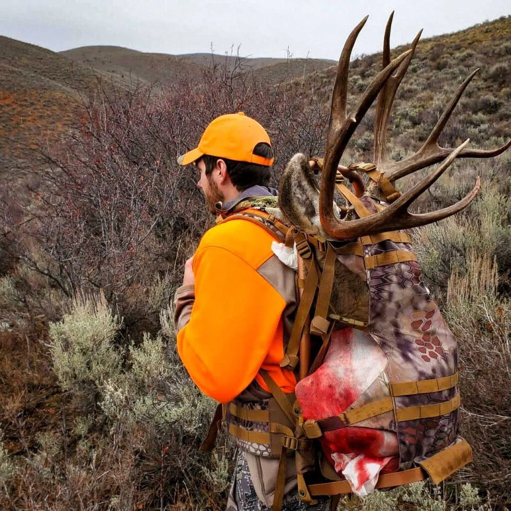 Elk Hunting - Rack in Backpack Seth