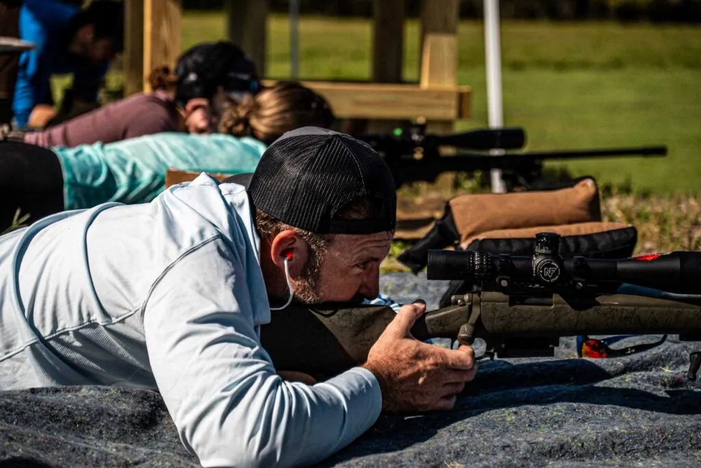 Long Range Rifle Training Matt with everyone